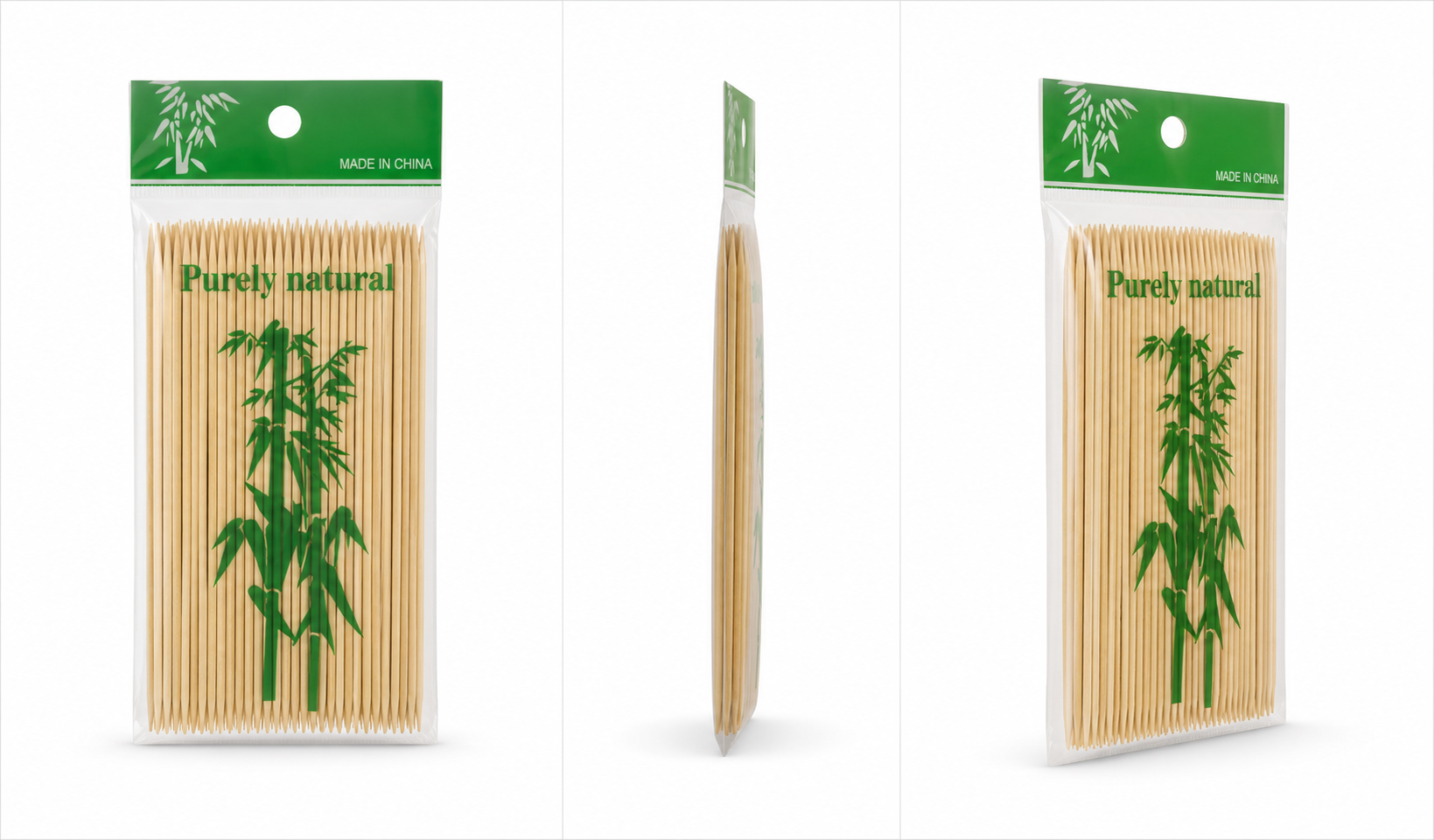 41a5457476824a9eb0c5185bc4e46458 Purely Natural Bamboo Toothpicks Pack of Wooden Toothpicks by MA Household - Image 1