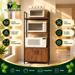 Elite 4 Tier Stand with Cabinet by MA Household