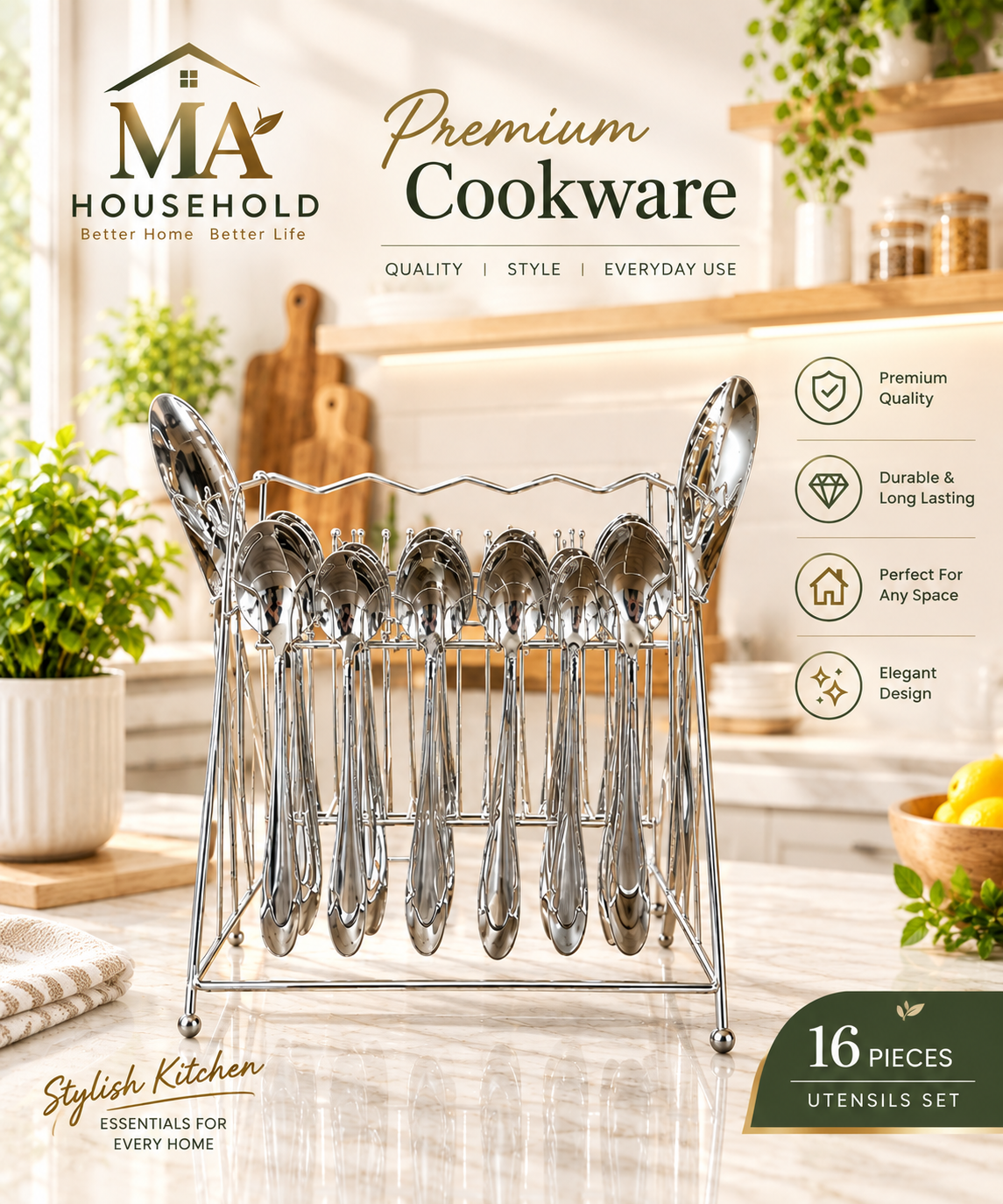 69a5e73b-0acd-4044-b127-e07ba5b3d08c MA HOUSEHOLD Premium Stainless Steel Kitchen Utensil Set 16 Pieces - Image 1