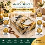 Luxury Quran Storage Box with Gold Islamic Design - Image 2