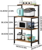 Microwave stand 4 Layers Multipurpose Rack by MA Househould - Image 4