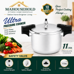 MA HOUSEHOLD Ultra Pressure Cooker 5/7/11 Liter Heavy Duty Aluminum Pressure Cooker