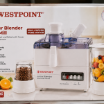 Westpoint WF-7501 Deluxe Juicer Blender with Dry Mill Solid State Control