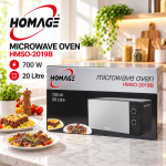 Homage HMSO-2019B 20L Solo Microwave Oven 700W – Black - Image 2