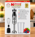 National Gold Hand Blender with Stainless Steel Blade & Whisk – 600ml Cup - Image 2