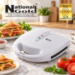 National Gold Sandwich Maker Grill Toaster – Non-Stick Sandwich Press