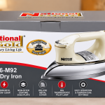 National Gold NG-786-M92 Heavy Dry Iron 1200W with Non-Stick Soleplate & Temperature Control