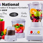 WB National MJ-503 3-in-1 Blender Chopper Grinder with 100% Copper Motor